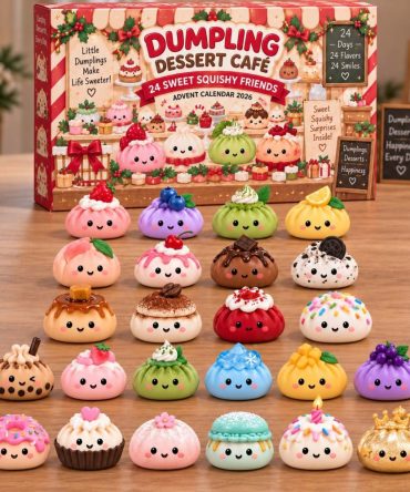 Dumpling Dessert Café 2026 Holiday Countdown Calendar — 24-Day Acrylic Charm Advent With Cute Sweets And Café-Themed Collectibles