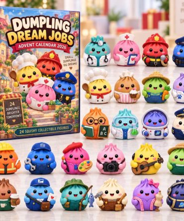 Dumpling Dream Jobs 2026 Advent Calendar — 24 Mini Career-Themed Acrylic Charms, Fun Educational Holiday Surprise For Kids