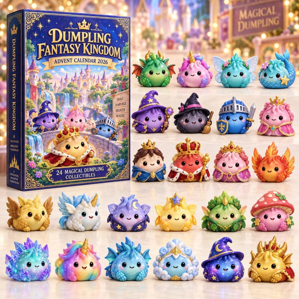 Dumpling Fantasy Kingdom 2026 Advent — 24 Enchanted Acrylic Charms, Magical Countdown Calendar For Kids & Collectors