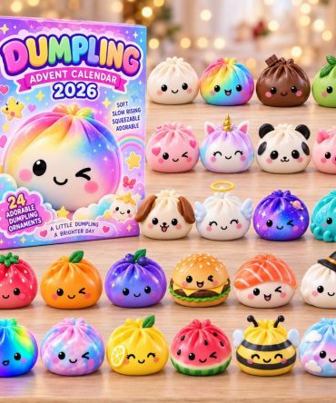 2026 Dumpling Happy Mix Advent Calendar — 24-Day Acrylic Charm Countdown With Assorted Cute Dumpling Collectibles & Gift-Ready Box