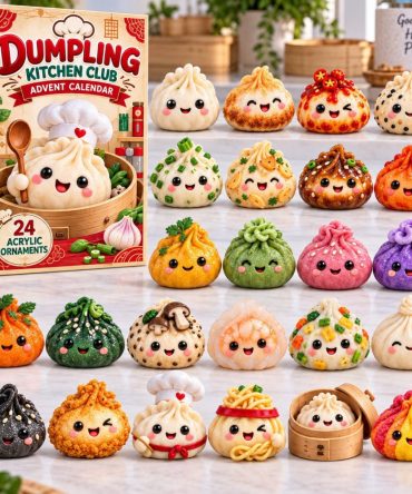 Dumpling Kitchen Countdown Calendar — 24-Day Culinary-Themed Acrylic Charms For Foodies, Home Cooks & Cute Collectors