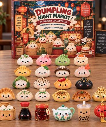 Dumpling Night Market 2026 Holiday Countdown Calendar — 24-Day Acrylic Charm Advent With Street-Food Inspired Cute Collectibles