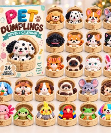 Dumpling Pet Parade Advent Calendar — 24 Adorable Pet-Themed Acrylic Charms For A Cute Holiday Countdown & Giftable Surprise