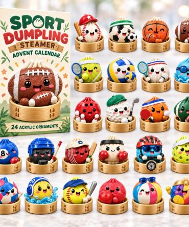 Dumpling Sport Advent Calendar — 24-Day Athletic-Themed Acrylic Charm Countdown For Fans Of Cute Sports Collectibles