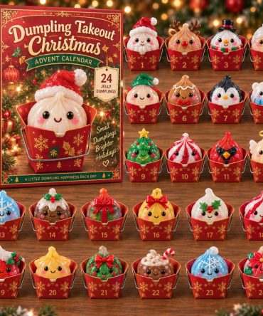 2026 Dumpling Wonderland Advent Calendar - 24 Cute Acrylic Charms, Whimsical Kawaii Countdown, Perfect Stocking Stuffer & Gift
