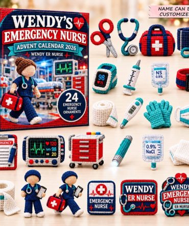 Emergency Nurse Tribute Advent Calendar 2026 — 24 Medical-Themed Acrylic Charms, Honor Er Heroes, Nurse Gift & Workplace Decor
