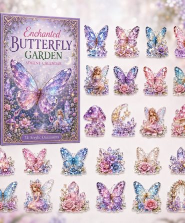 Butterfly Garden 2026 Advent Calendar — 24 Acrylic Charms, Magical Wings Countdown, Floral Holiday Gift & Collector'S Keepsake