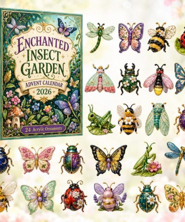 Enchanted Insect Garden Countdown Calendar 2026 - 24-Day Acrylic Charm Advent, Botanical & Bug-Themed Gifts For Nature Lovers