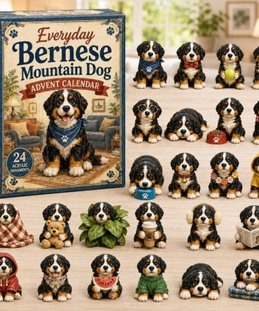 2026 Everyday Bernese Mountain Dog Advent Calendar – 24-Day Acrylic Charms Countdown, Large Dog Fan Gift Set