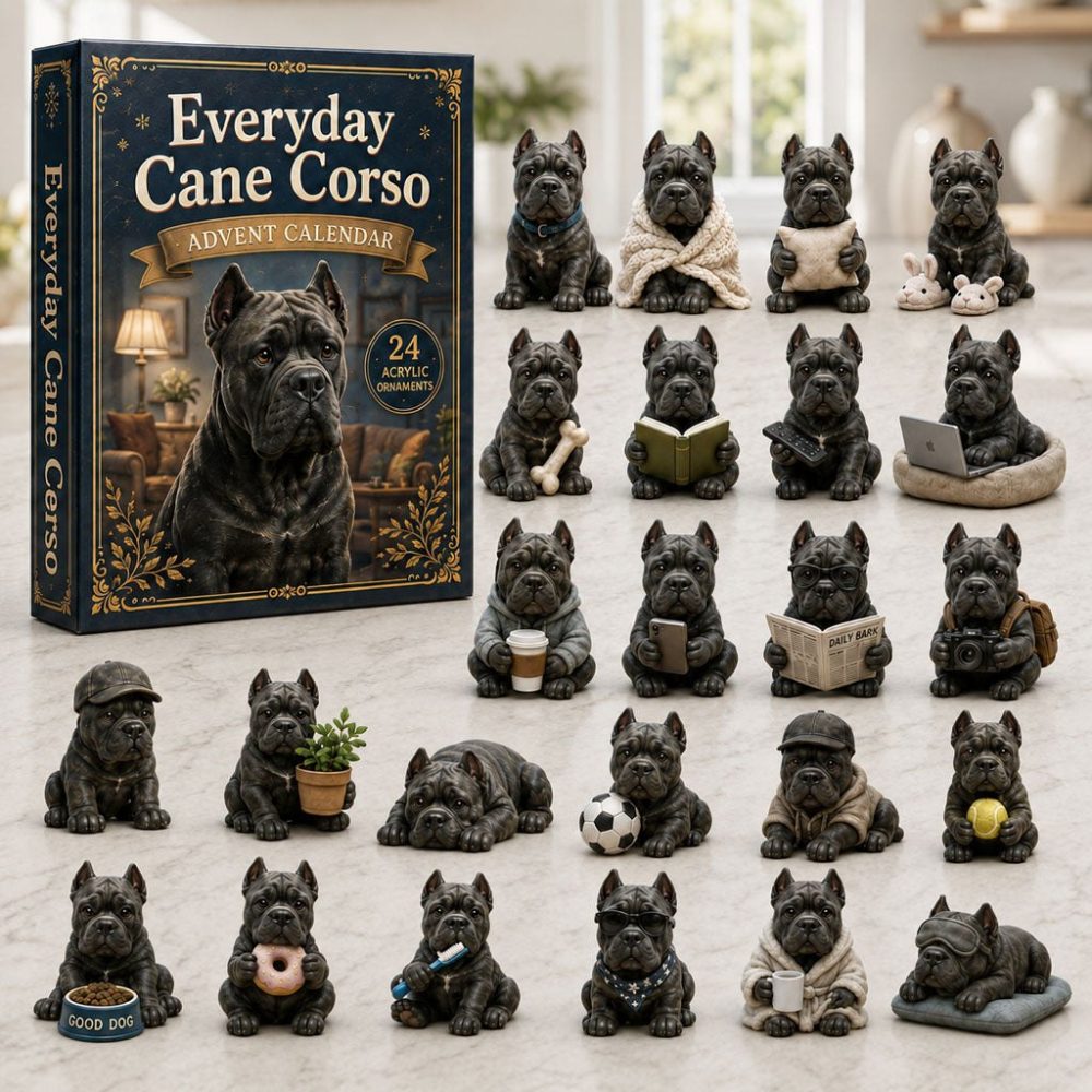 Everyday Cane Corso 2026 Advent Calendar — 24-Day Acrylic Charm Collection For Cane Corso Owners & Large Dog Enthusiasts