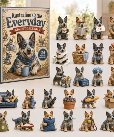 Cattle Dog Everyday 24-Day Advent Calendar 2026 — Acrylic Ranch Charms, Durable Farm-Themed Gift For Dog Enthusiasts
