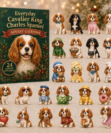 2026 Cavalier King Charles Spaniel Countdown — Premium 24-Day Advent Calendar With Acrylic Charms, Ideal Gift For Spaniel Lovers
