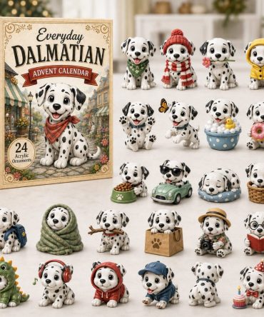 Dalmatian Dogs 2026 Advent Calendar — 24-Day Acrylic Charm Countdown, Holiday Gift For Dog Lovers, Collectible Stocking Stuffer