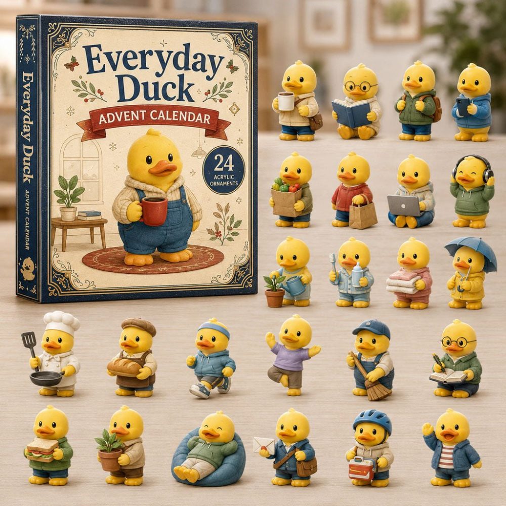 Everyday Duck 2026 Countdown — 24 Cute Acrylic Charms, Charming Holiday Advent Calendar For Kids & Duck Fans