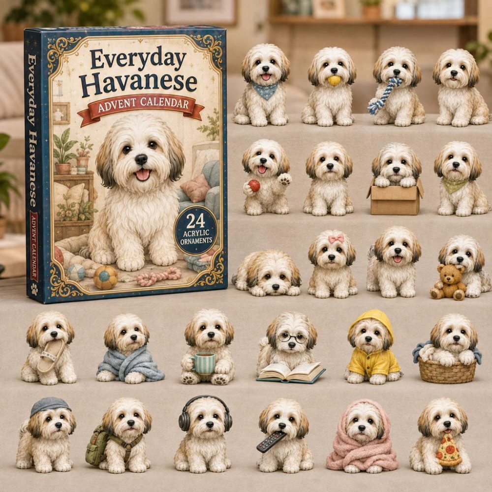 Everyday Havanese 2026 Advent Calendar — 24-Day Acrylic Charm Set For Havanese Fans, Cute Small Dog Keepsakes