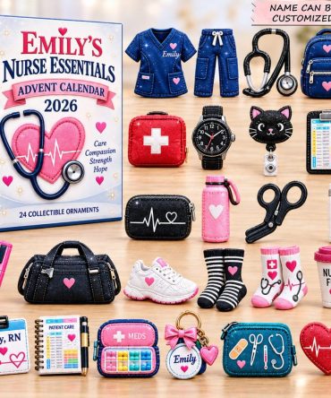 Everyday Nurse 24-Day Self-Care Countdown - Acrylic Medical Charms & Daily Essentials For Nurses, Perfect Holiday Gift