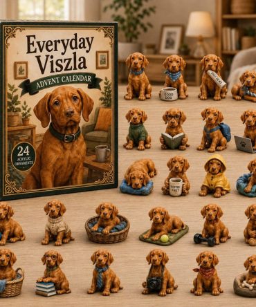 Everyday Vizsla Pups 2026 Advent Calendar — 24-Day Acrylic Charm Collection For Dog Lovers, Cute Puppy Keepsakes