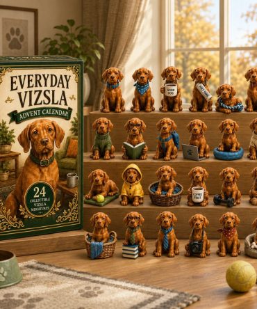 Everyday Vizsla 24-Day Advent Calendar 2026 — Active Dog Acrylic Charms, Daily Treat-Style Countdown For Vizsla Owners