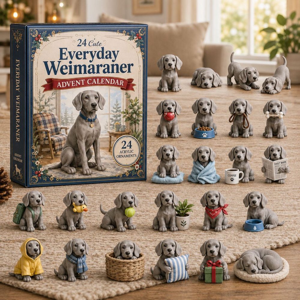 Everyday Weimaraner 2026 Advent Calendar — 24-Day Charm Countdown Featuring Daily Dog Moments, Ideal For Weim Fans