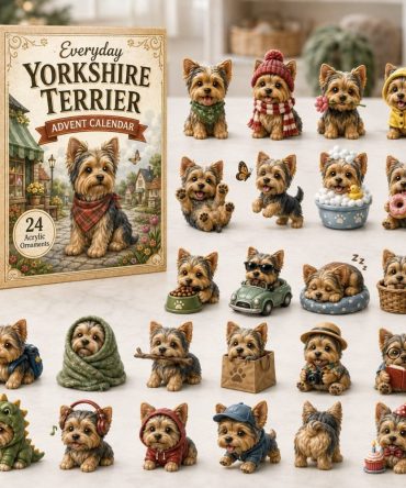 2026 Everyday Yorkshire Terrier Advent Calendar - 24-Day Countdown With Collectible Acrylic Charms, Cute Gift For Yorkie Fans