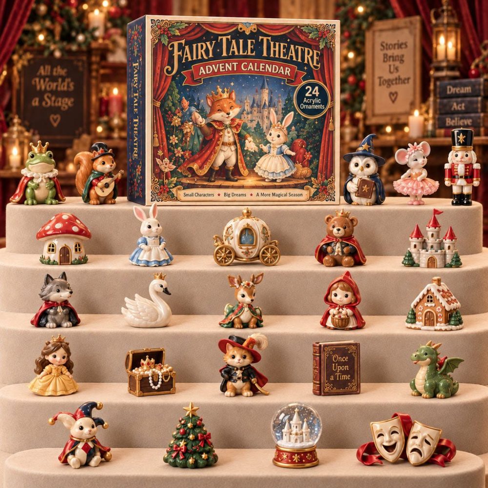 Fairy Tale Theatre 2026 Advent Calendar — 24-Day Enchanted Countdown With Storybook Acrylic Charms, Charming Gift For Kids & Collectors