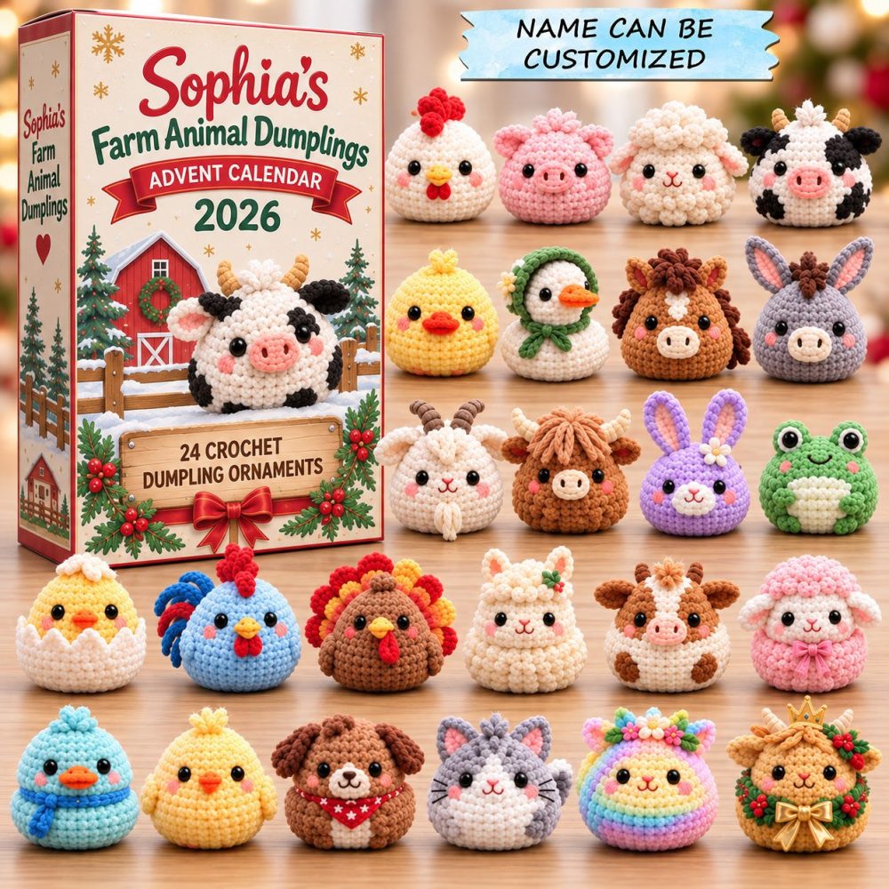 Farm Animal Friends Advent Countdown — 24-Day Country Charm Calendar With Collectible Acrylic Animal Charms For Kids & Families