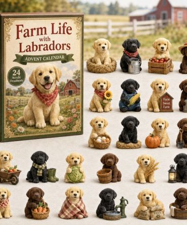 2026 Farm-Life Labrador Advent Calendar - 24-Day Countdown With Collectible Acrylic Charms, Perfect Holiday Gift For Dog Lovers
