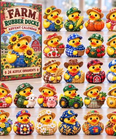 2026 Farm Rubber Ducks Countdown Calendar — 24 Cute Acrylic Duck Charms, Farm-Themed Advent For Kids & Duck Collectors
