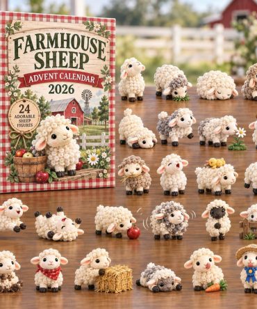 Farmhouse Sheep Advent Calendar 2026 — 24-Day Rustic Acrylic Charm Set With Cozy Sheep Motifs For Country Holiday Decor & Gifts