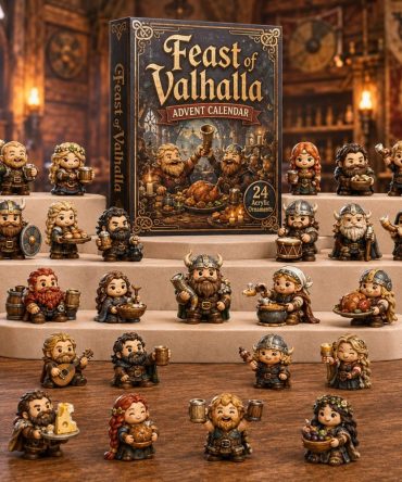 Epic Feast Of Valhalla 2026 Countdown — 24 Mythic Acrylic Charms, Limited-Edition Norse Holiday Gift & Collector'S Calendar