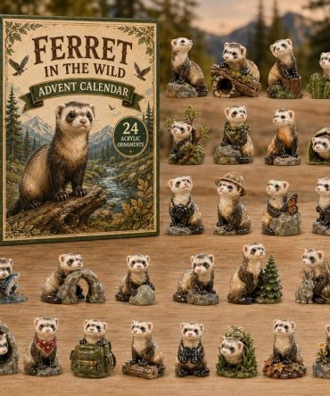 2026 Ferret Holiday Countdown Calendar — 24-Day Acrylic Charm Set, Limited Edition Gift For Ferret Lovers & Collectors