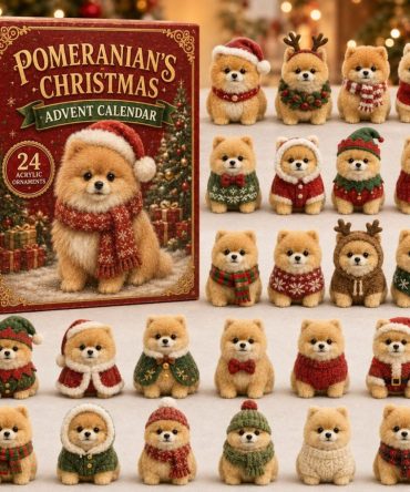 Pomeranian Holiday Countdown 2026 — 24-Day Festive Pup Advent With Cute Acrylic Charms, Perfect Gift For Pomeranian Owners