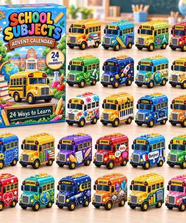 2026 Field Trip Adventure Advent Countdown — 24-Day Collectible Acrylic Charms Calendar, Fun School-Themed Holiday Gift