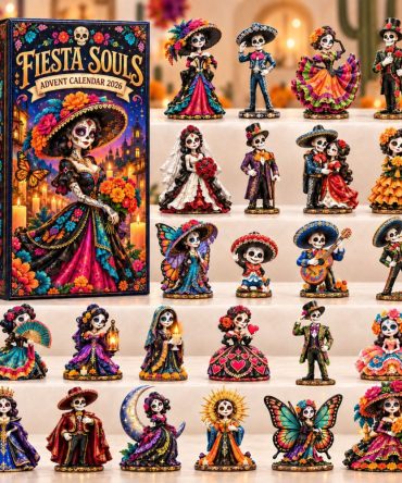 Fiesta Souls 2026 Colorful Countdown — 24-Day Fiesta-Themed Advent Calendar With Acrylic Charms, Vibrant Cultural Holiday Keepsake