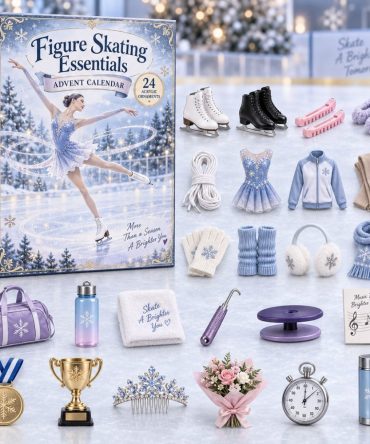 24-Day Holiday Countdown Calendar With 24 Acrylic Charms — Figure Skating Essentials Collection, Gifts For Skaters 2026