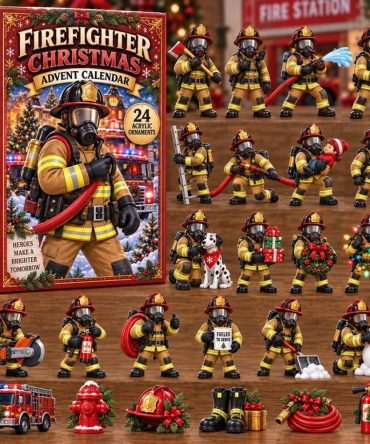 Firefighter Hero Squad 24-Day Acrylic Charm Advent Calendar — 2026 Holiday Countdown, Rescue-Themed Collectible Gifts