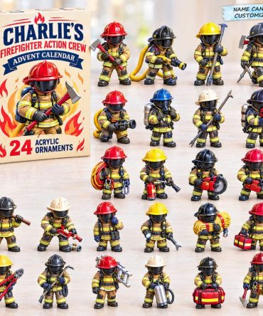 2026 Firefighter Collection Advent Calendar - 24-Day Acrylic Charms, Curated Rescue Gear Countdown Gift Set For Firefighter Enthusiasts