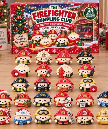 Firefighter Dumpling Rescue Countdown 2026 — 24-Day Advent Calendar With Firefighter Acrylic Charms, Hero-Themed Gift
