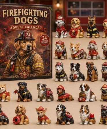 Firefighting Dogs 2026 Advent Calendar — 24-Day Countdown With Brave K9 Acrylic Charms, Gift For Kids & First Responder Fans