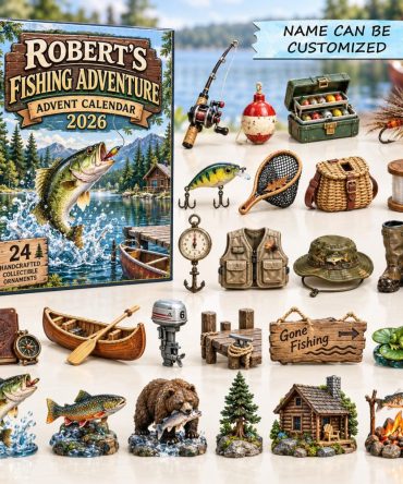 2026 Family Fishing Adventure Countdown - 24-Day Acrylic Charm Advent Calendar, Kid-Friendly Holiday Gift For Young Anglers