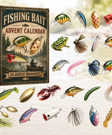 Ultimate Fishing Bait & Tackle 2026 Advent Countdown - 24-Day Acrylic Charms Kit For Anglers, Lures & Tackle Gifts