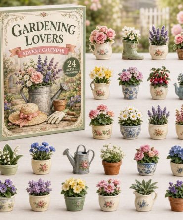 2026 Floral Garden Holiday Countdown — Limited Edition 24-Day Advent With Premium Acrylic Charms, Decorative Gift For Plant Lovers