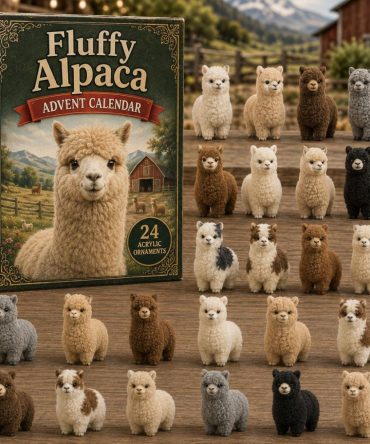 Fluffy Alpaca Holiday Countdown 2026 - 24-Day Acrylic Charm Advent Calendar With Adorable Alpaca Collectibles