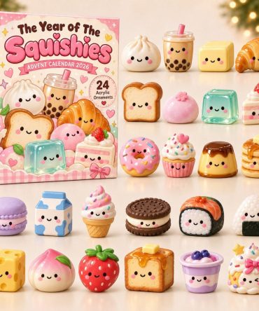 2026 Food Squishy Countdown — 24 Cute Acrylic Food & Squishy-Inspired Charms For Playful Holiday Reveals, Collectibles & Kids' Gifts