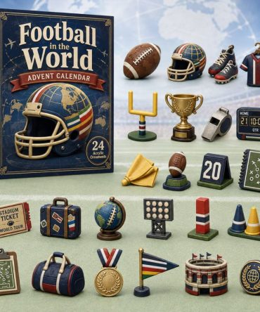 World Football Stars Countdown 2026 - 24-Day Acrylic Charm Advent Calendar Celebrating Global Soccer Culture & Icons