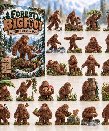Forest Bigfoot Adventure Countdown 2026 — 24-Day Advent Calendar With Bigfoot Acrylic Charms, Rustic Holiday Gift