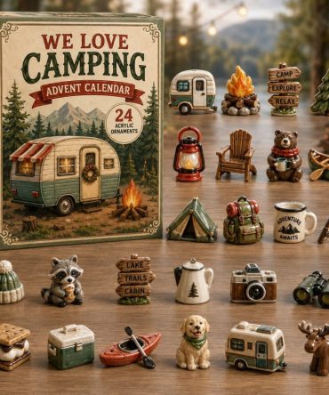 Forest Camp Adventure Countdown 2026 - 24-Day Acrylic Charm Advent Calendar For Campers, Hikers & Nature Lovers