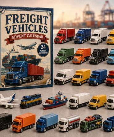 2026 Freight Trucks Advent Countdown Calendar — 24 Transport-Themed Acrylic Charms, Kids & Collector Gift