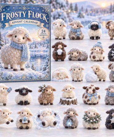 2026 Frosty Flock Advent Calendar — 24-Day Snowbird Countdown With Acrylic Charms, Cozy Winter Decor & Kids Gift