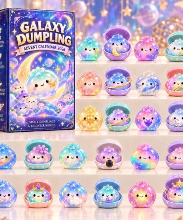 Galaxy Dumpling Adventure Countdown — 24-Day Space-Themed Acrylic Charm Advent Calendar For Kids & Cute Collectors